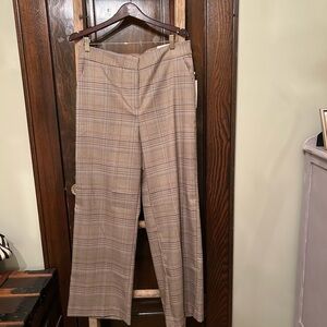 Haver & Blair London wide leg plaid trousers, NWT, L